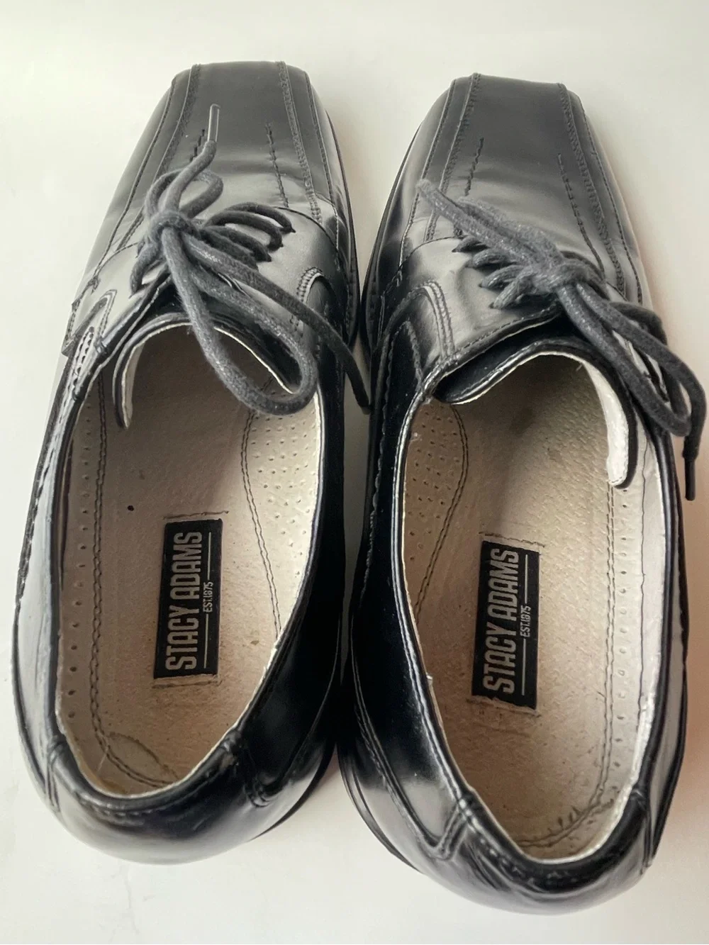 Stacy Adams Corrado Black Leather Men's Dress Shoes- 7M